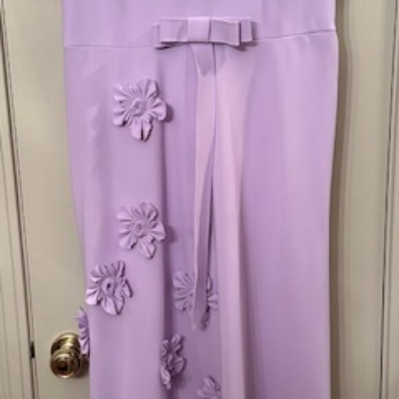 Greta Constastine- Thesus Style-Lavendar Formal Long Dress Size 14/16 - Picture 5 of 7